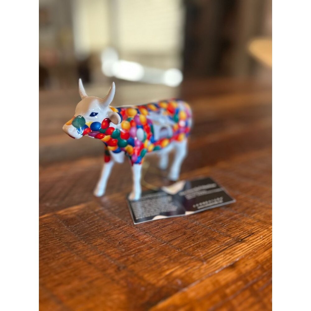 The Gum-Bull Machine Figurine By  Cow Parade The Gum-Bull Machine Porcelain Figu